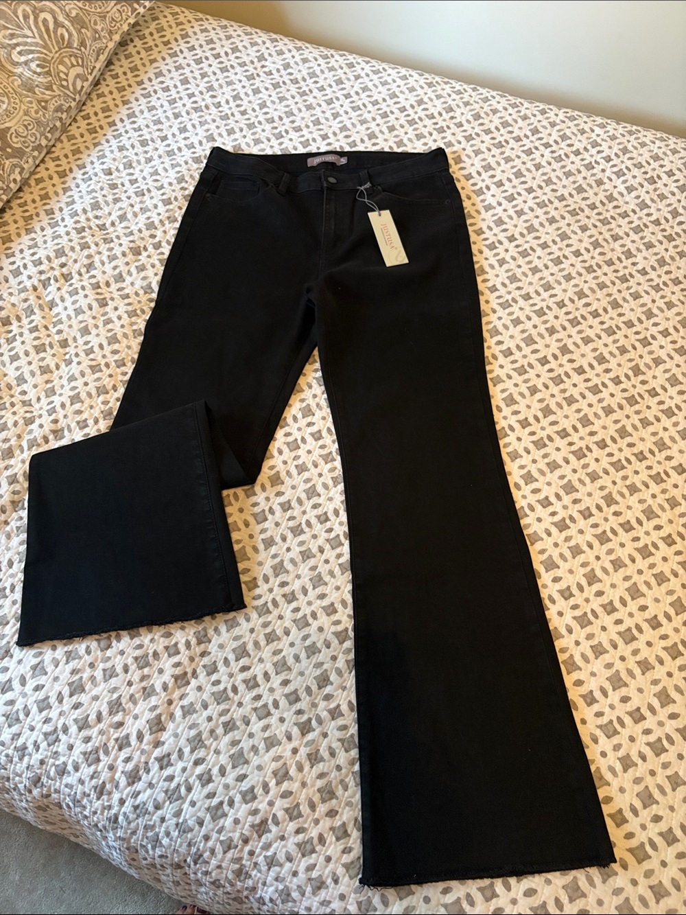 Just USA Black Flare Jeans - Wide Leg